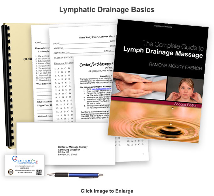 The 8 CE hour Lymphatic Drainage Basics course teaches the foundational LDM techniques as well as a full body LDM routine.