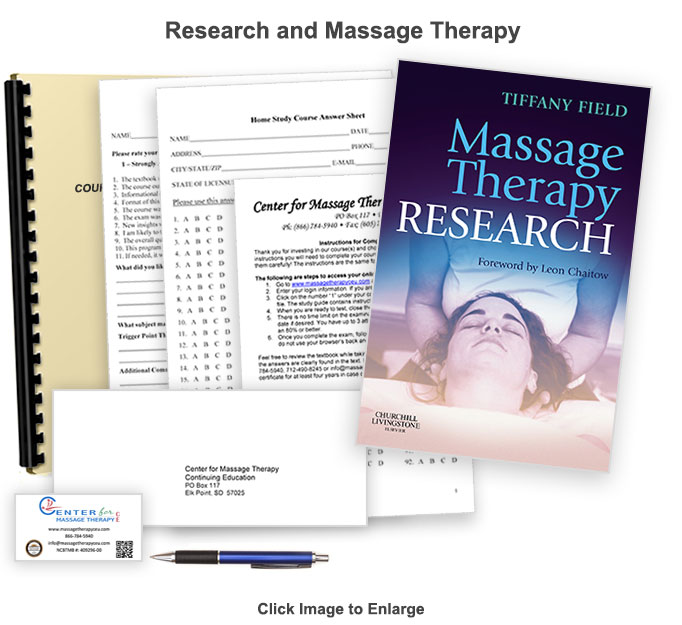 The NCBTMB approved 6 CE hour Research and Massage course will give information about massage therapy research studies and how they are performed.