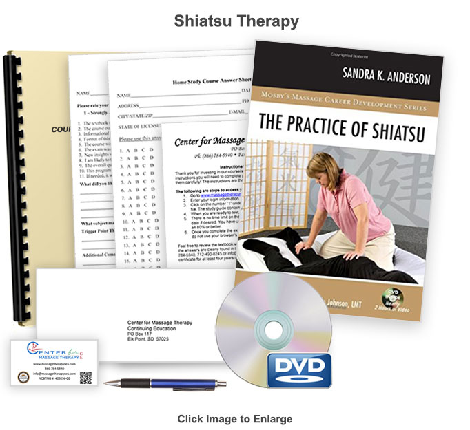 The 12 CE hour Shiatsu Therapy course will introduce you to the massage modality of shiatsu and its related theories.
