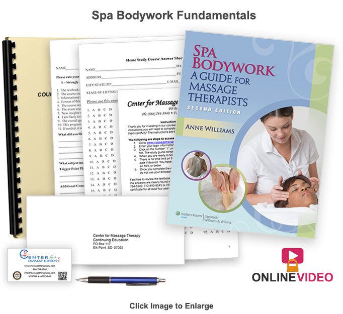 The 18 CE hour Spa Bodywork Fundamentals will introduce you to basic spa applications and setting up a spa practice.