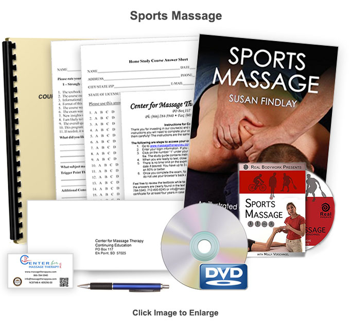 The 20 CE hour Sports Massage course included both a text and DVD to introduce you to the art of sports massage and its related theories.