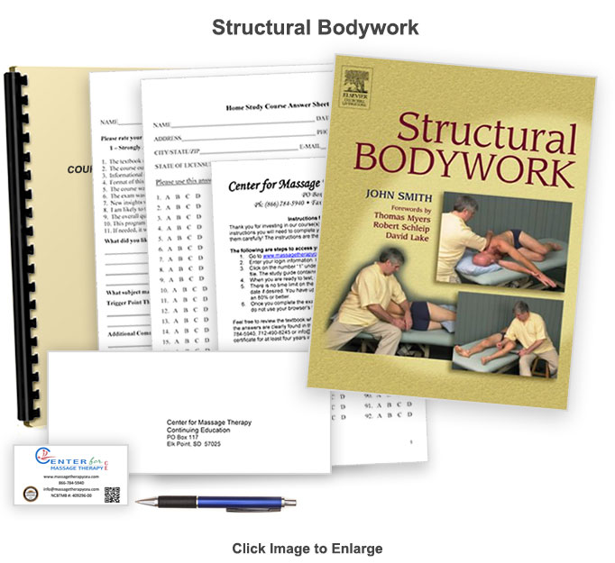 The 14 Ce hour Structural Bodywork course defines and addresses postural and functional imbalances and shows how to correct them.